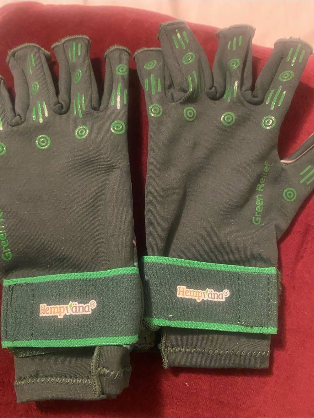 Hempvana Green Relief Gloves